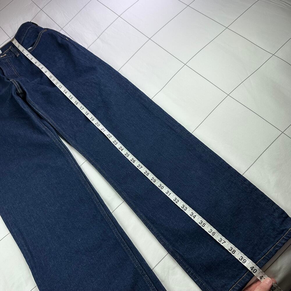 Abercrombie Jeans Womens 26 Blue Low Rise Baggy Dark Wash Cotton 5 Pocket 90s - Picture 11 of 12